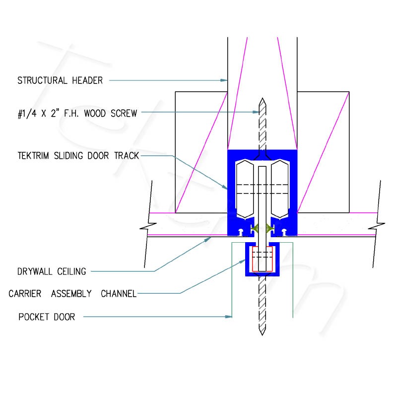 Flushing Sliding Door Track WM