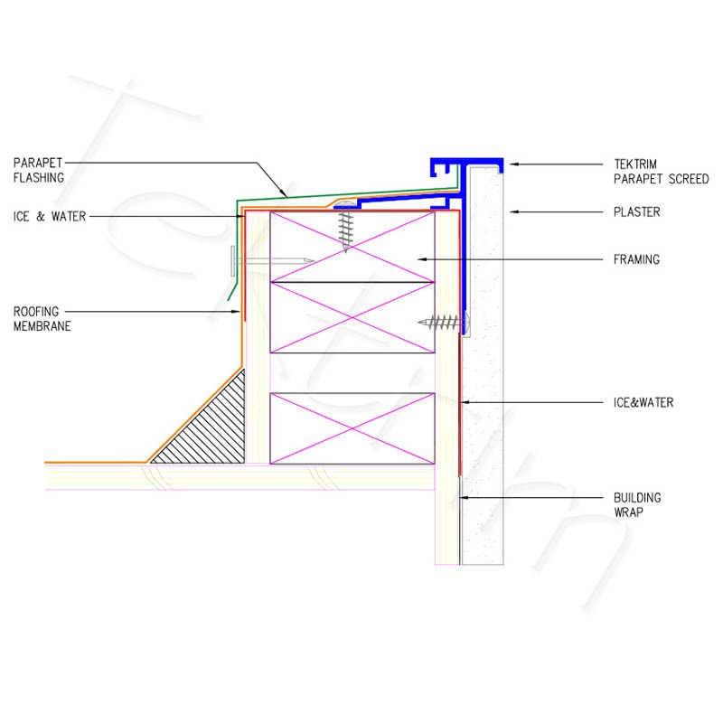 Tektrim Parapet Screed