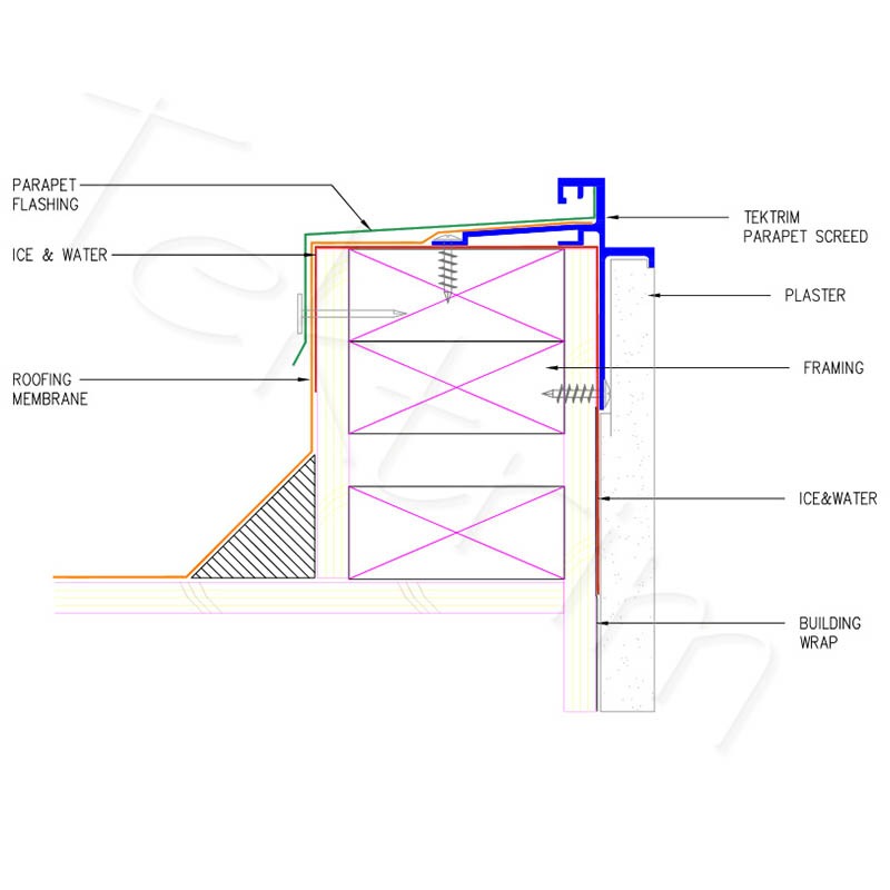 Parapet Screed with Step