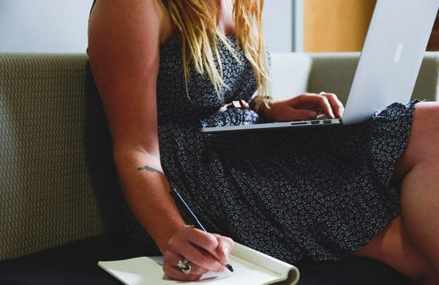 girl writing
